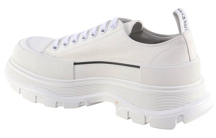 Alexander McQueen High Top Skate Sneakers 'White Black' 682421W4RQ29356