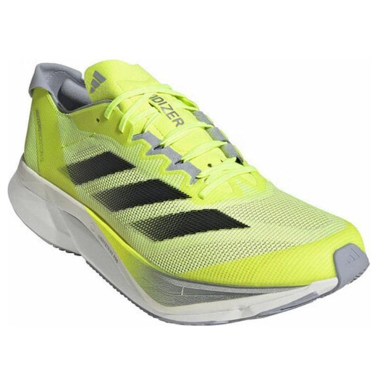 adidas Adizero Boston 12 'Lucid Lemon Core Black Silver Metallic' JQ2553