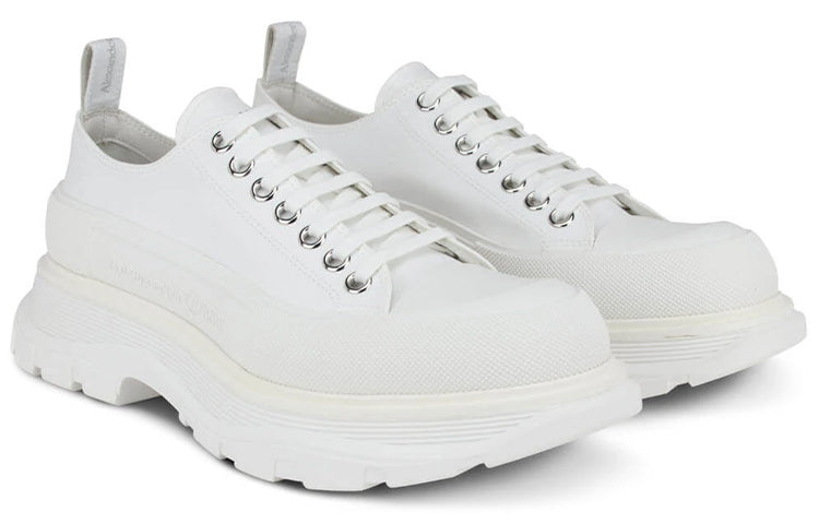 Alexander McQueen Tread Slick Lace Up Sneakers 'White' 604257W4L329000