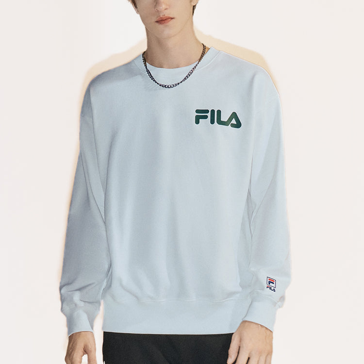 FILA FUSION Alphabet Logo Printing Sports Pullover Unisex White T11U038205A-WT