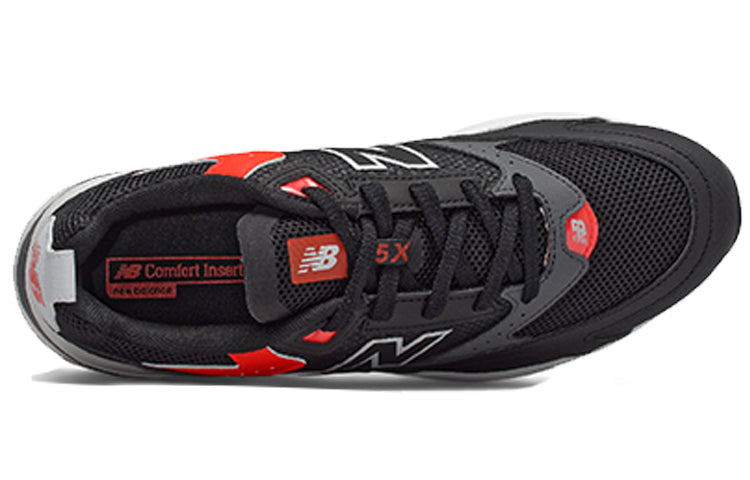 New Balance Mens D Lifestyle Black/Red/White MS45XLC1