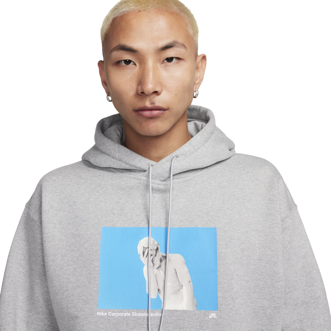 Nike SB Graphic Fleece Hoodie Asia Sizing 'Dark Grey Heather' FN2557-063