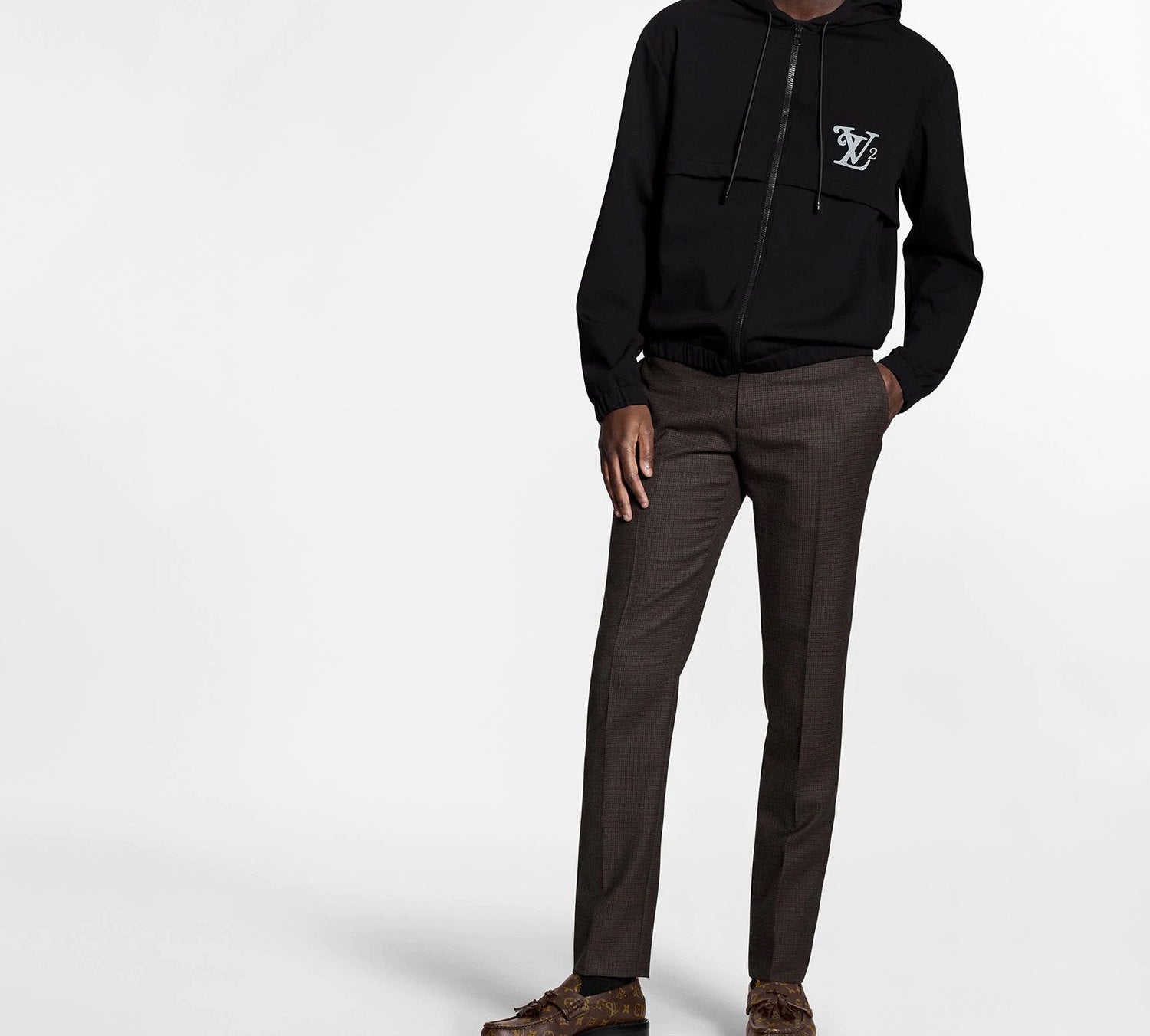 LOUIS VUITTON x Nigo Squared LV Zipped Hood Blouson 1A7X7