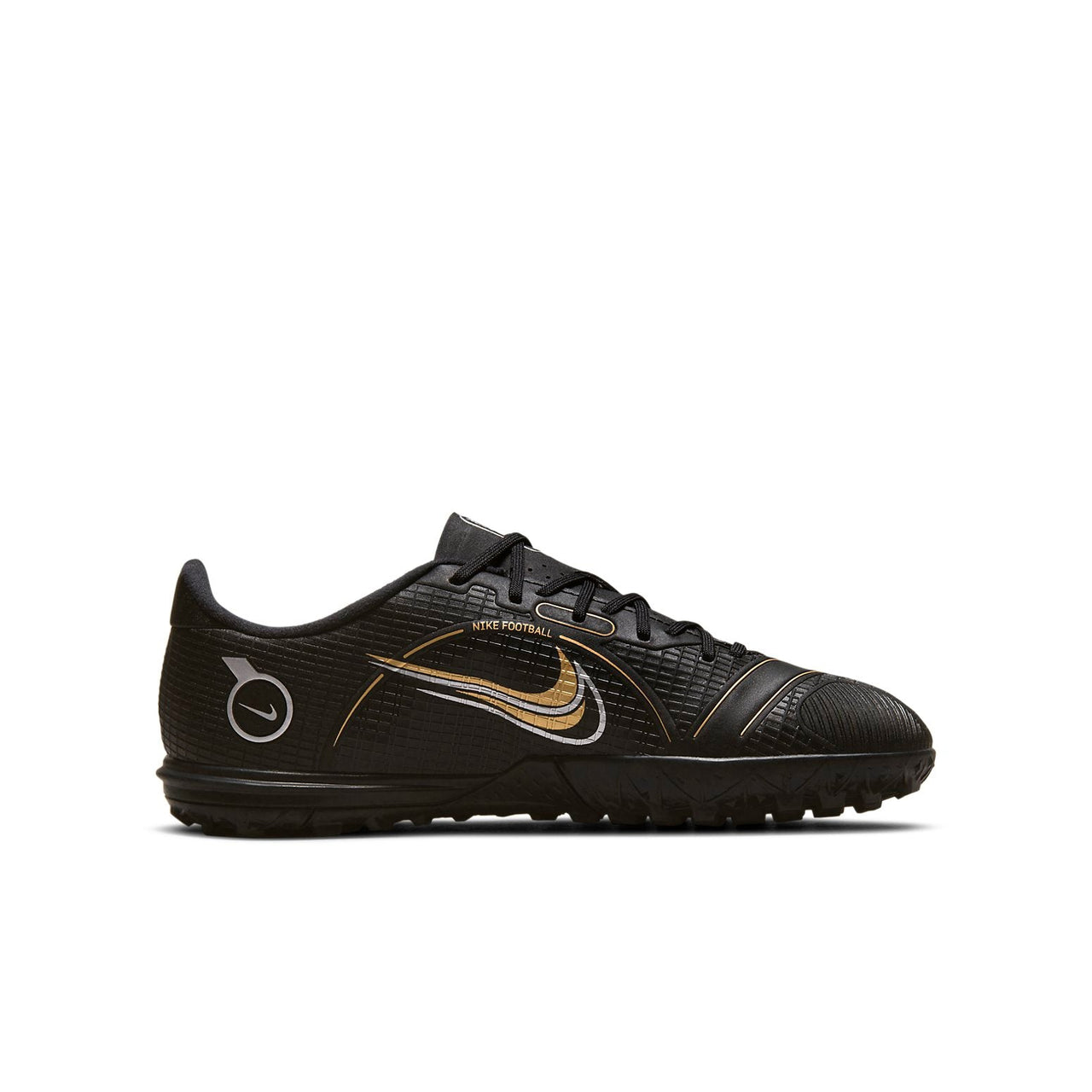 (GS) Nike Jr. Mercurial Vapor 14 Academy TF Turf Soccer Shoes K Black DJ2863-007