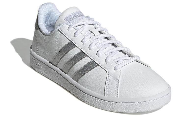 (WMNS) adidas Grand Court Cloudfoam Lifestyle 'White Silver Metallic' GZ1837