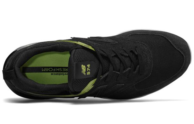 (WMNS) New Balance Fresh Foam Suede 574 Low-Top Black/Grey WS574RD