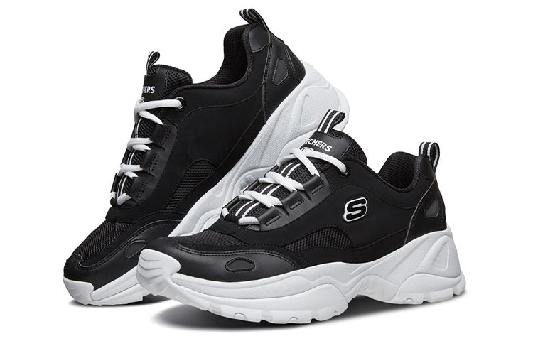 Skechers Kozmiks Low-Top Running Shoes Black/White 999103-BLK