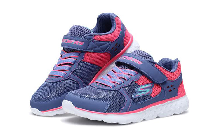 Skechers Go Run 400 Sparkle Sprinters Low-Top Sneakers K Blue/Pink 81358L-BLNP
