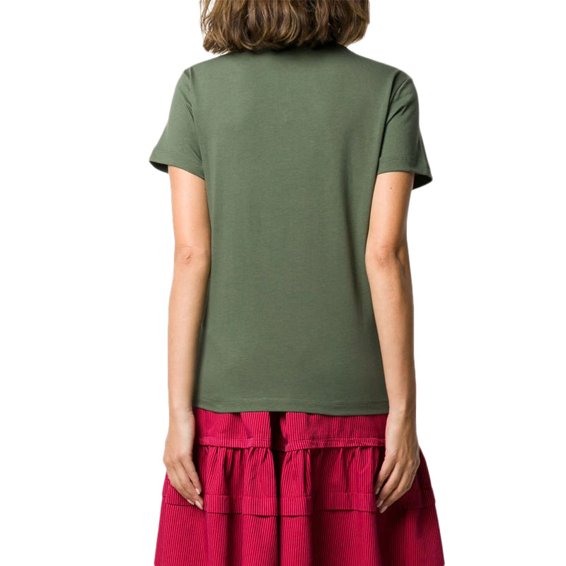 KENZO SS21 Tiger Head Embroidered Round Neck Short Sleeve Green T-Shirt FA62TS8434SJ-54