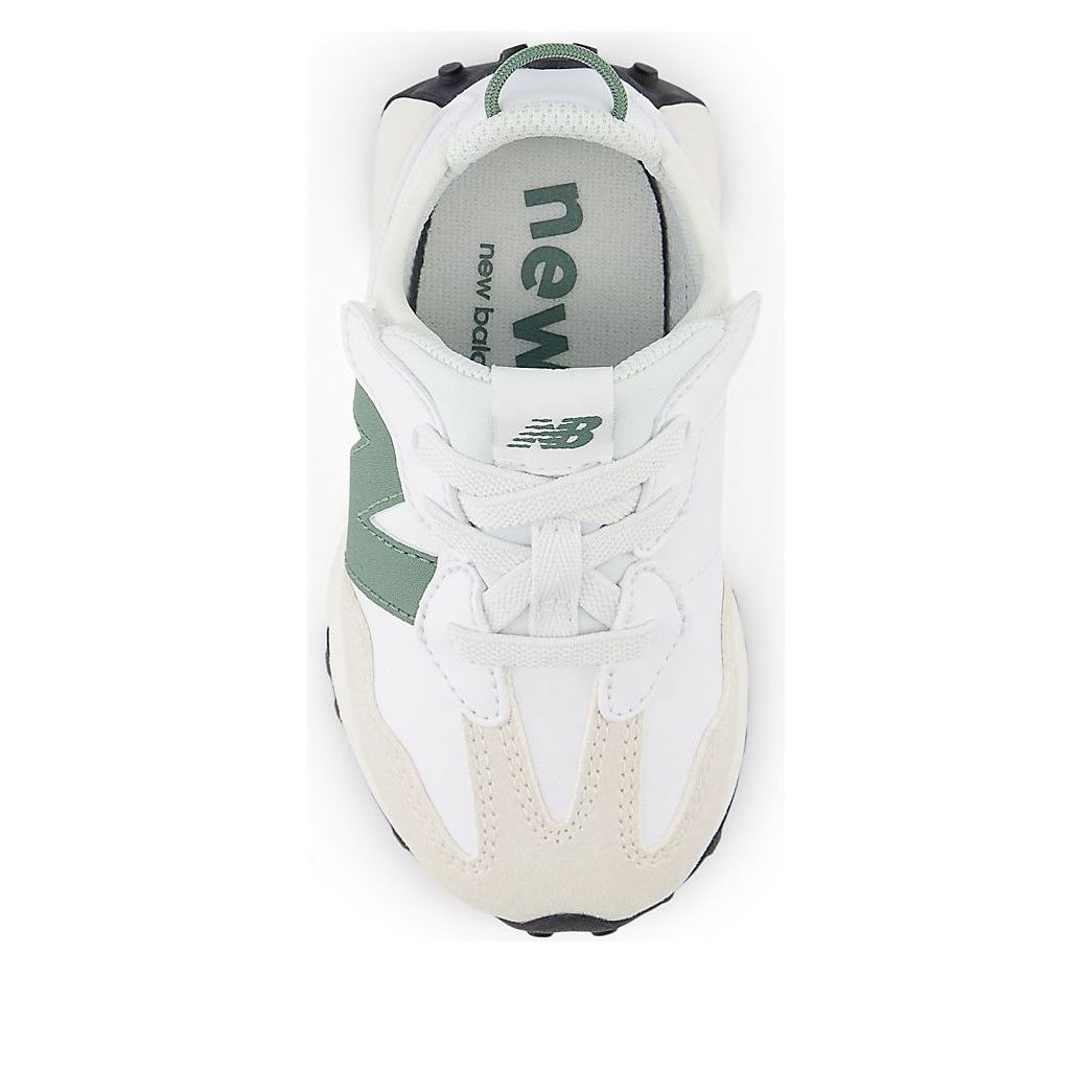 (TD) New Balance 327 New-B Hook & Loop 'White Dark Juniper' NW327SJ