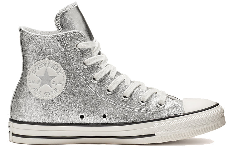 (WMNS) Converse Chuck Taylor All Star Shiny Metal High Top Silver 564869C