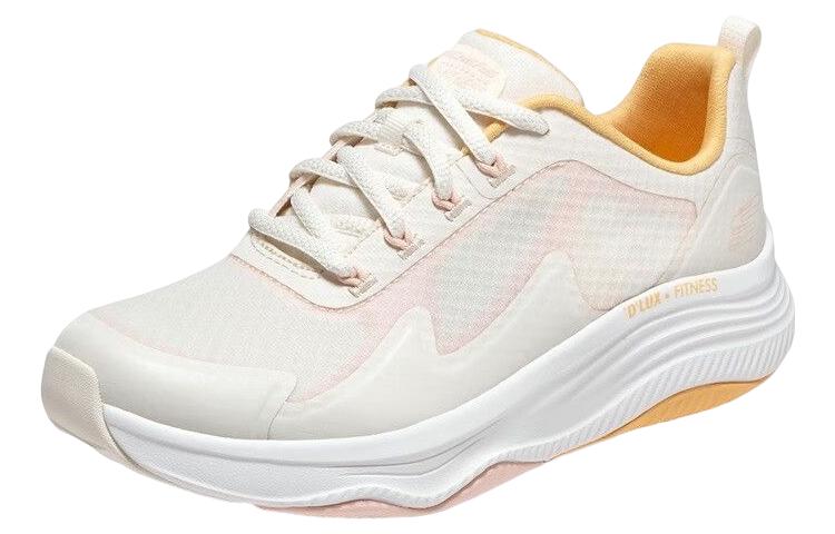 (WMNS) Skechers D'Lux Fitness 'White Yellow' 149899-NTMT