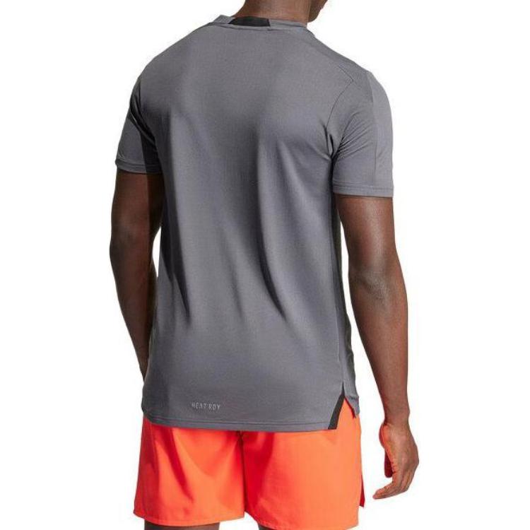 adidas HEAT.RDY Logo Training T-shirt Asia Sizing 'Grey' IT0615