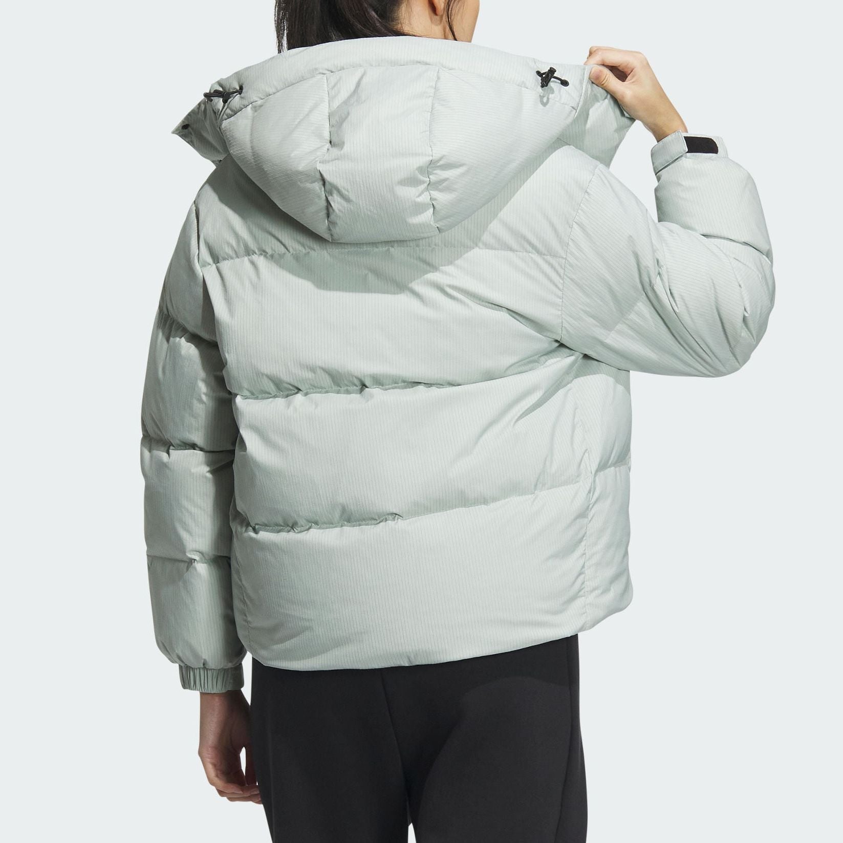 (WMNS) adidas Puffy Down Jacket 'Teal' IW0774