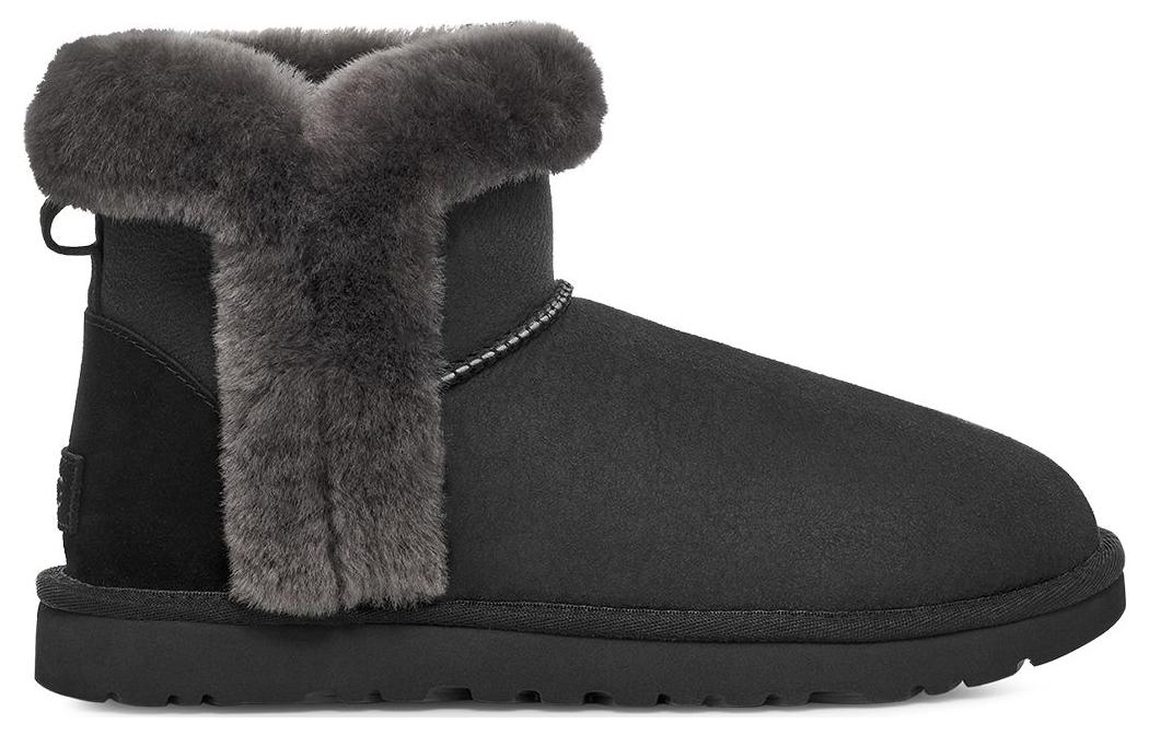 (WMNS) UGG Classic Heritage Fluff 'Black' 1130590-BLK