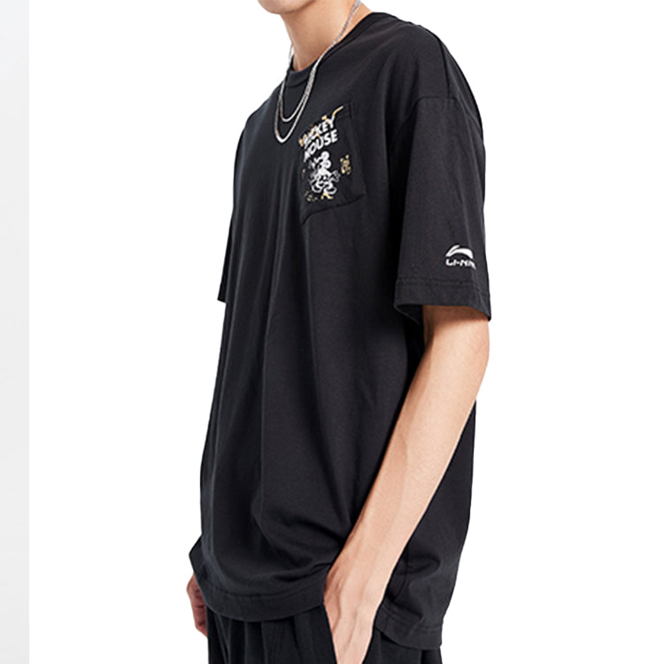 Li-Ning x Disney Loose Short Sleeve Black AHSQ517-1