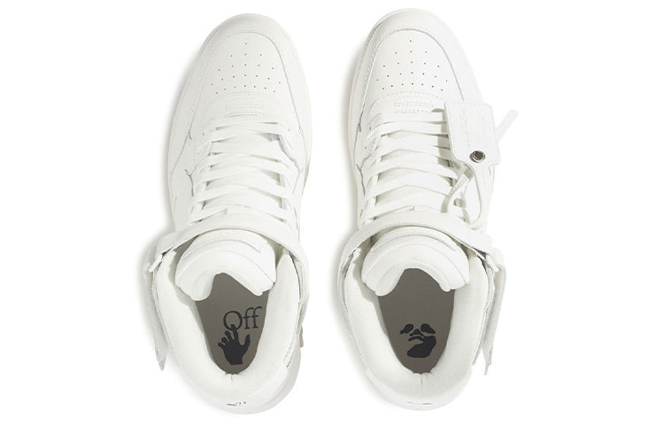 Off-White Out Of Office Leather HighTop Sneaker 'White' OMIA259C99LEA0010101