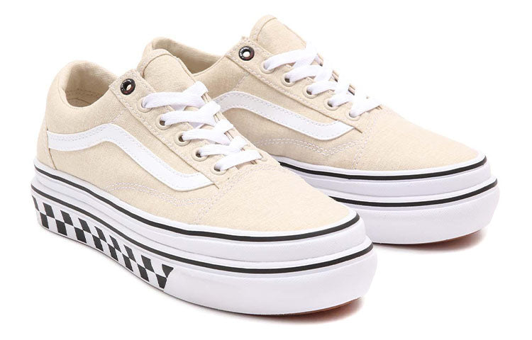 Vans Old Skool Low Tops Casual Skateboarding Shoes Beige White VN0A4UUNA1R