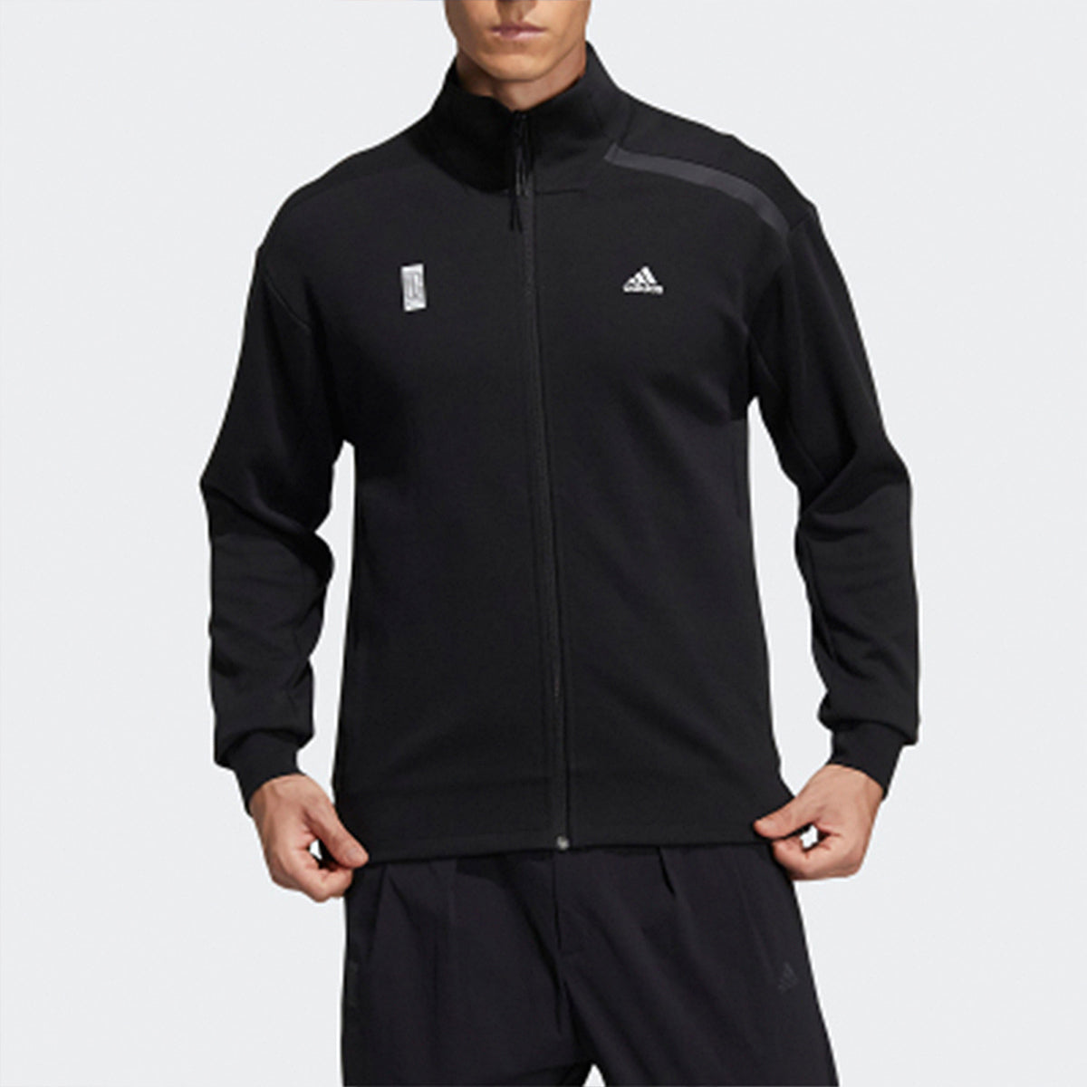 adidas Wj Tt Swt Casual Sports Stand Collar Jacket Black GP0907