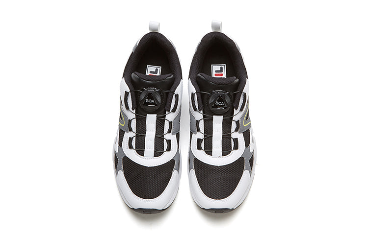 (GS) FILA Retro Sport Shoes 'White Black Gray' K15B041116FBQ