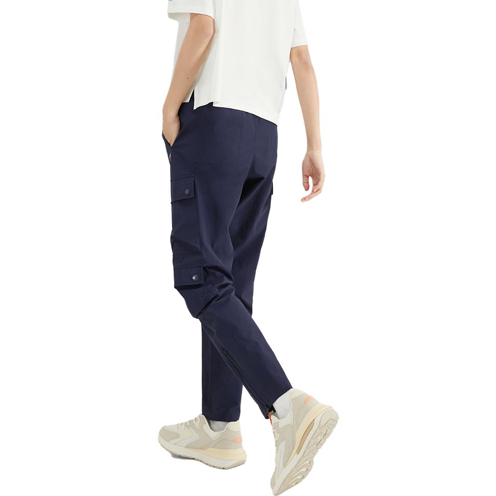 (WMNS) Skechers Quick-Drying Cool Feeling Workwear Casual Pants 'Navy' L223W086-00DU