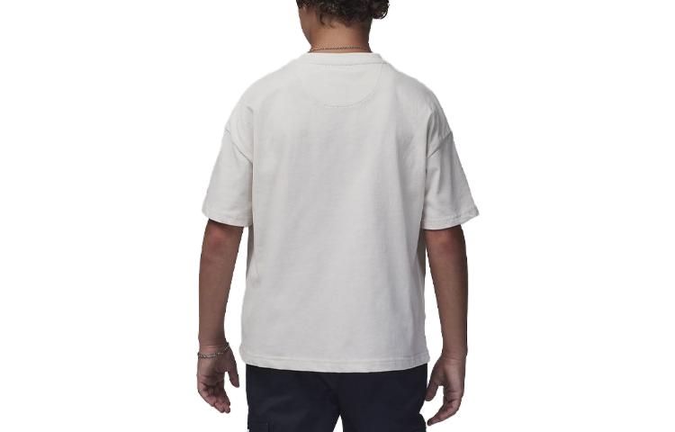 (GS) Air Jordan Plaid Back 23 T-Shirt 'White' 95C822-W39