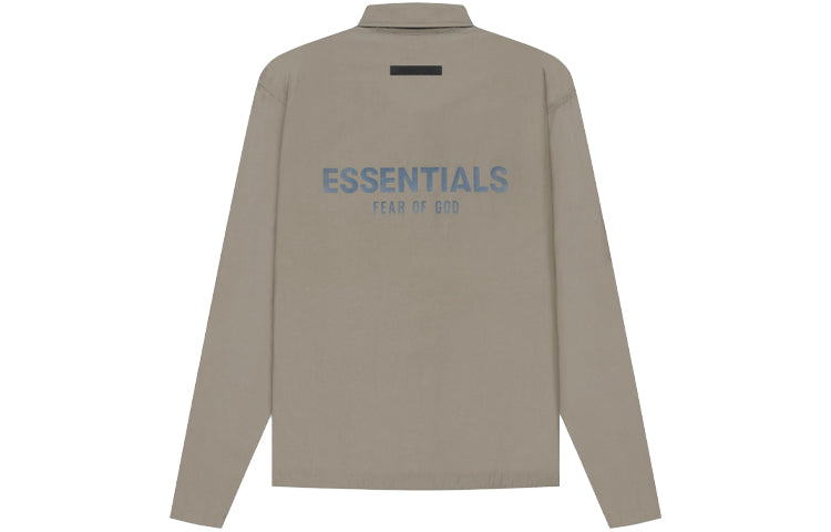 Fear of God Essentials SS21 Coaches Jacket Taupe FOG-SS21-649