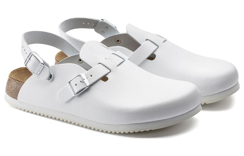 Birkenstock Kay SL Natural Leather Narrow Fit Sandals 'White' 1018229