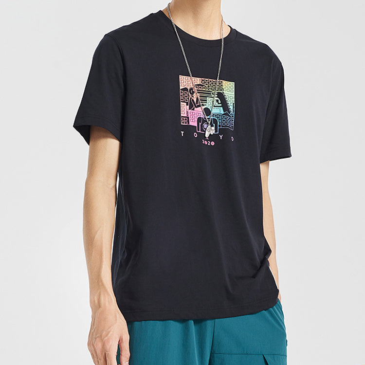 Li-Ning Badfive Basketball Series Short Sleeve Black AHSQ529-2