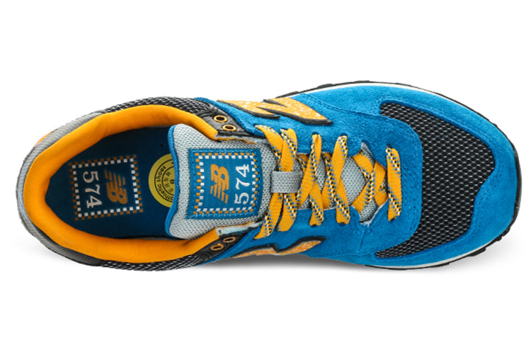(WMNS) New Balance 574 Series Sneakers Blue/Yellow/Black WL574OIA