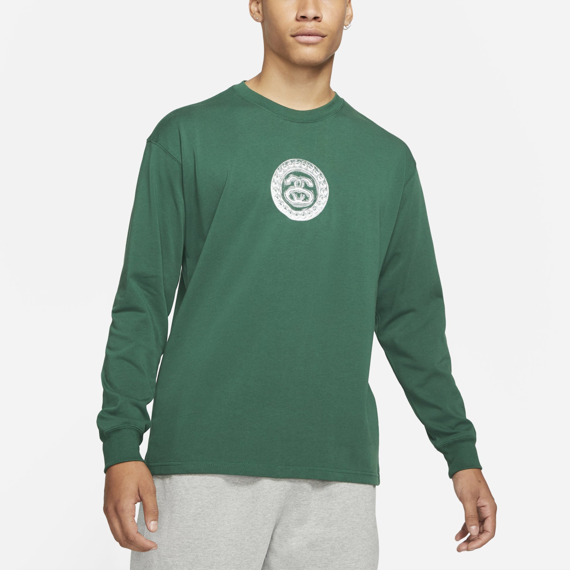 Stussy x Nike Crossover Printing Long Sleeves Unisex Green DD3345-341