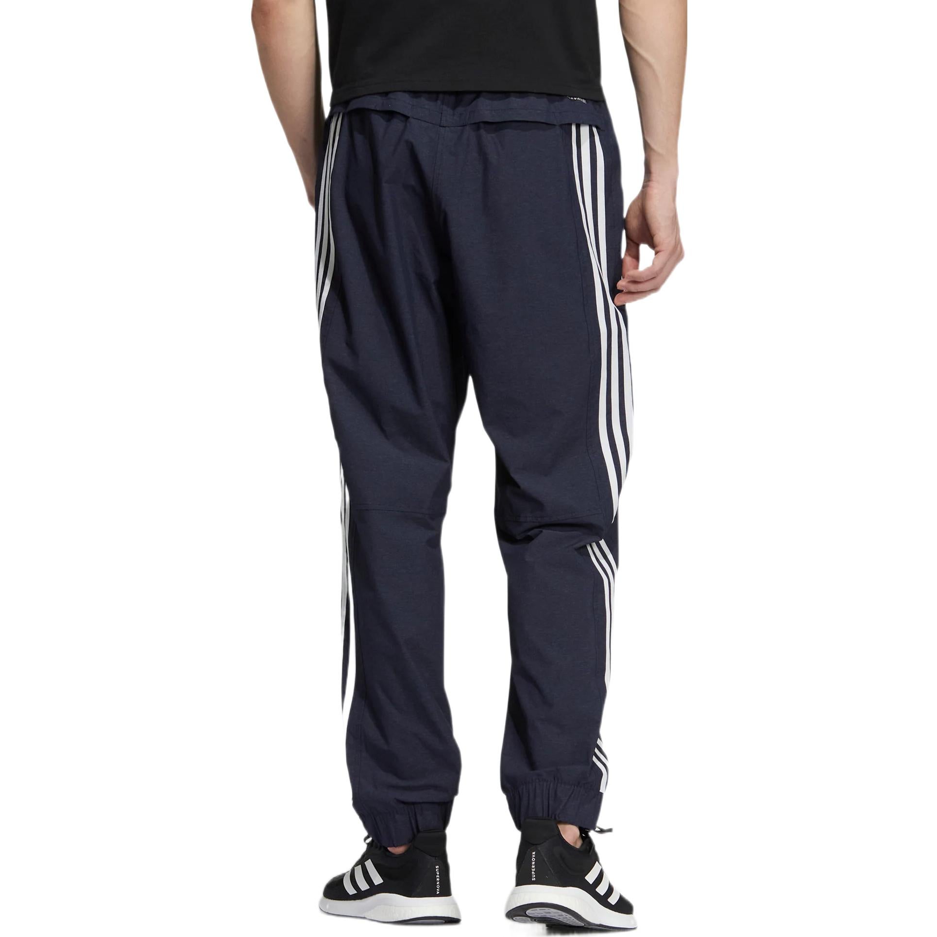 Men's adidas Contrasting Colors Stripe Small Label Bundle Feet Sports Pants/Trousers/Joggers Legendary Ink Blue HC9957