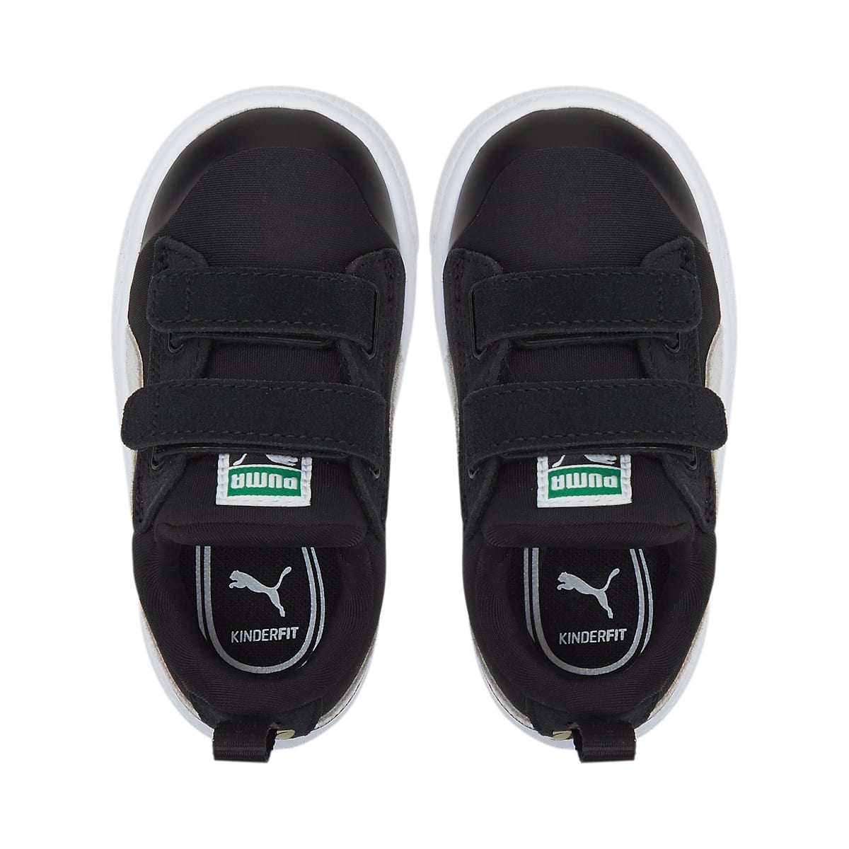 (TD) PUMA Suede Light-Flex V 'Black White' 380732-01