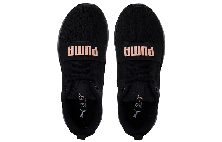 (WMNS) PUMA Wired Metallic SoftFoam 'Black Pink' 374624-01