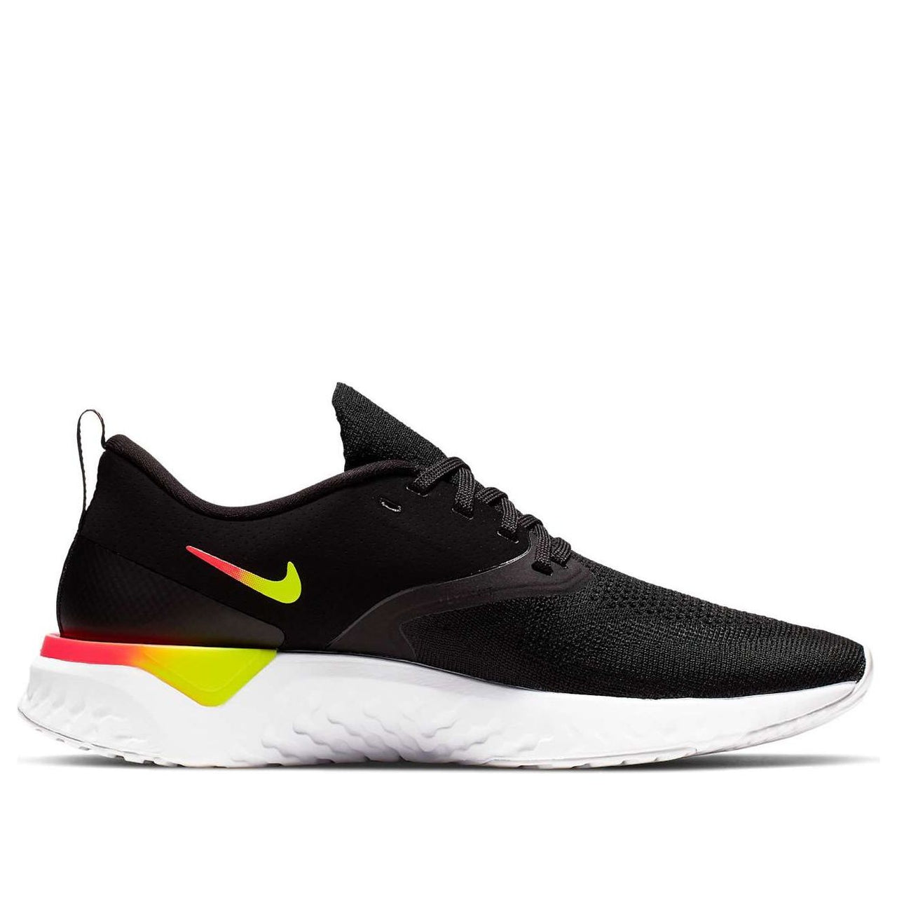 (WMNS) Nike Odyssey React Flyknit 2 'Black Yellow Red' CJ1619-001
