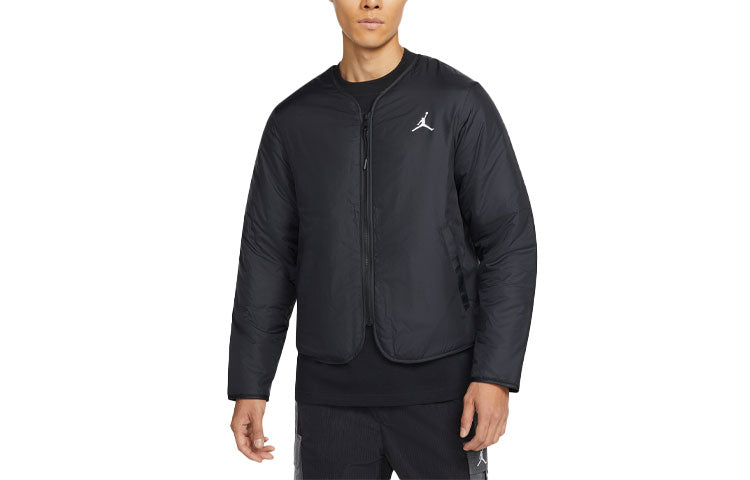 Men's Air Jordan Gore-Tex 2-In-1 Detachable Stay Warm Hooded Big Pocket Padded Black Jacket DC0063-010