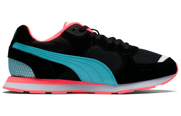 (WMNS) PUMA Vista Meatallic Sneakers Black/Blue/Pink 372250-01