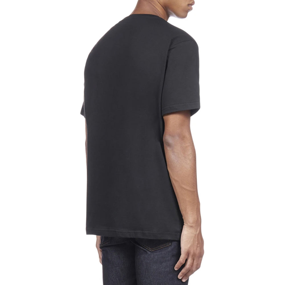 Men's DIOR FW21 Small Bee Embroidered Short Sleeve Black T-Shirt 923J611-W6041-982