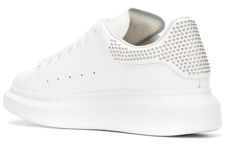 (WMNS) Alexander McQueen Oversized Sneaker 'White Silver' 611696WHQYW9071