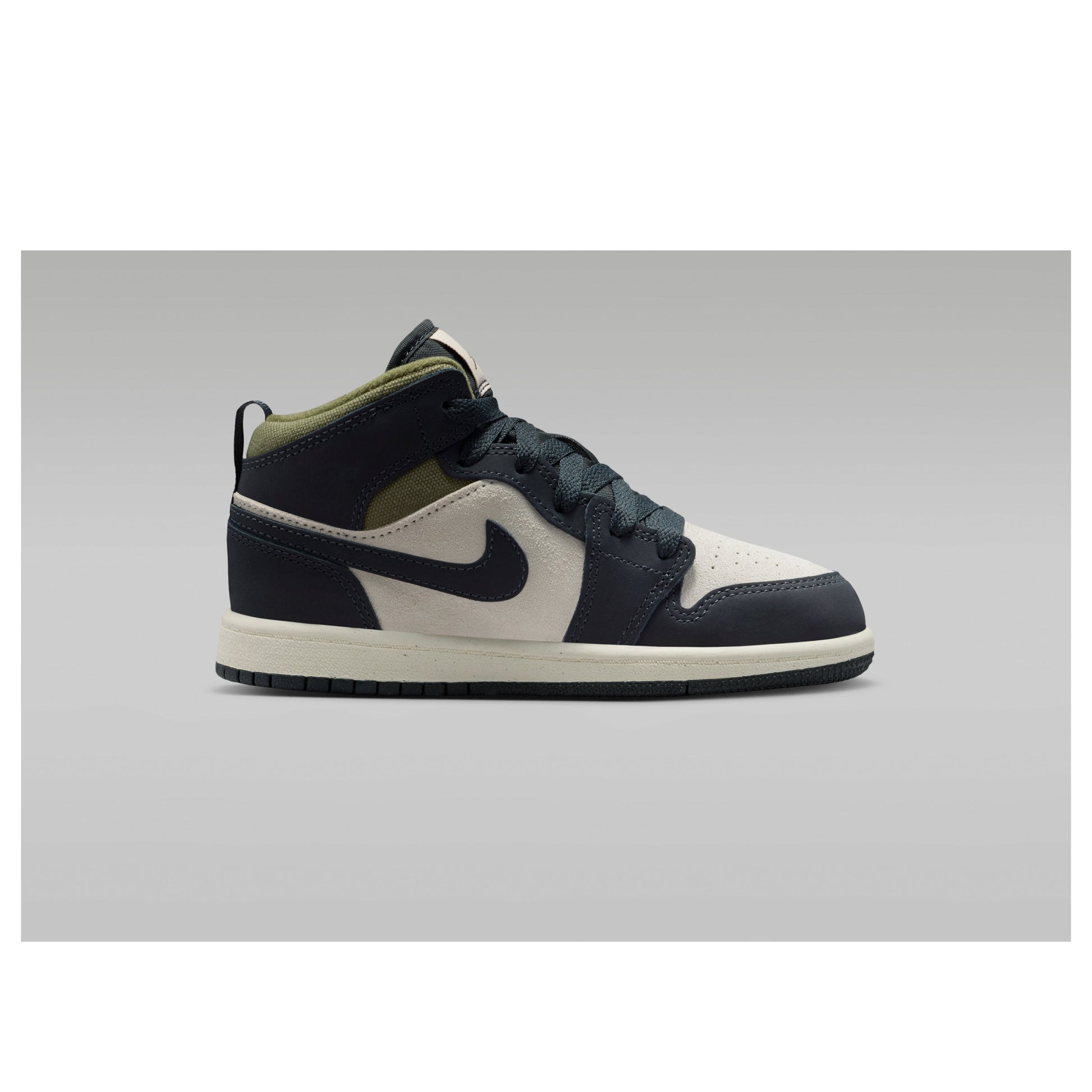 (PS) Air Jordan 1 Mid SE 'Off Noir Medium Olive' HV4444-102