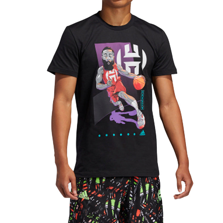adidas Basketball Sports Short Sleeve Black FM4779