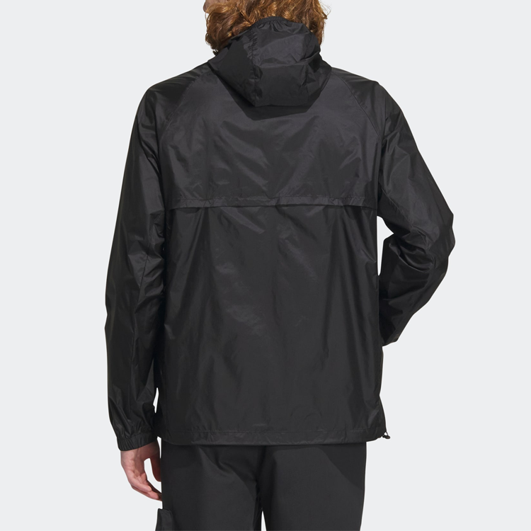 adidas LW UPF Windbreaker Jackets 'Black' IA1783