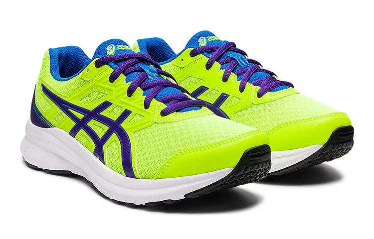 (GS) ASICS Jolt 3 'Hazard Green Gentry Purple' 1014A203-303