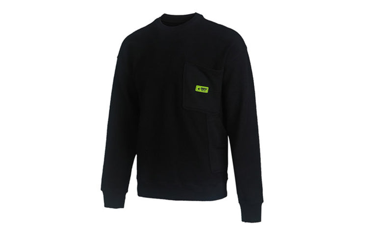 Converse Slogan Long-sleeve Round-neck Sweater Men Black 10019956-A01