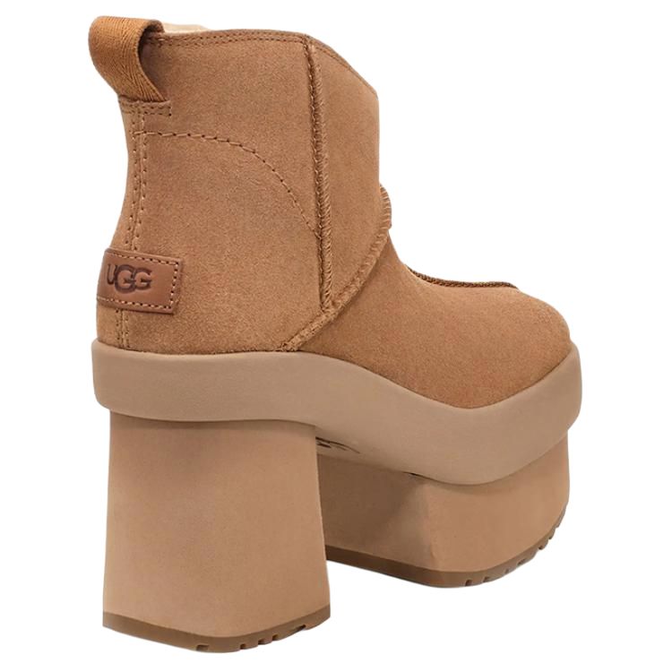 (WMNS) UGG New Heights Platform Mini 'Chestnut' 1157910-CHE