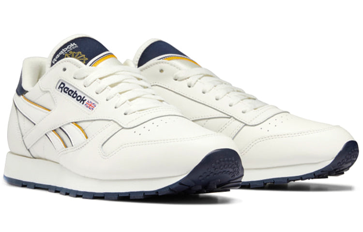 Reebok Classic Leather Breathable Wear-Resistant Shoes/Sneakers Unisex Creamy White GZ7338