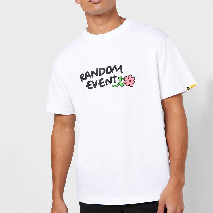 PUMA x Randomevent Graphic T-Shirt 'White' 596665-02
