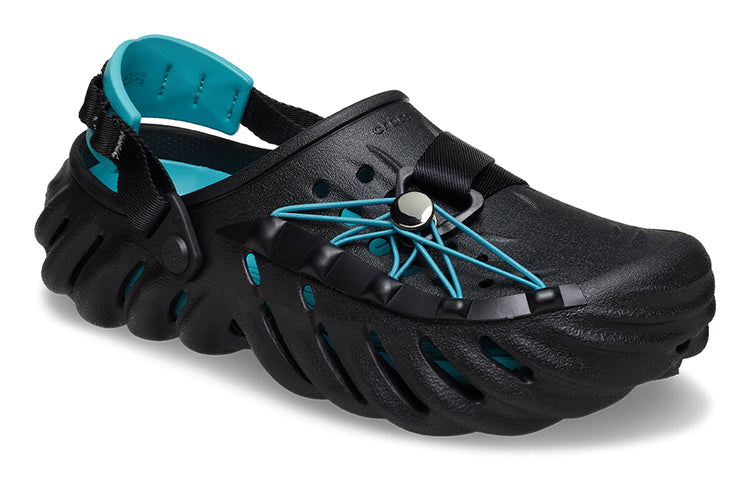 Crocs Echo Reflective Laces Clog 'Black Teal' 210004-001