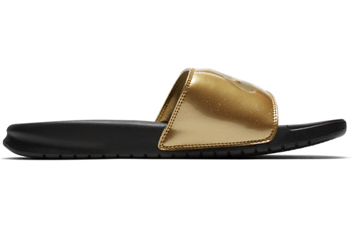 (WMNS) Nike Benassi Slides 'Metallic Gold' 618919-022