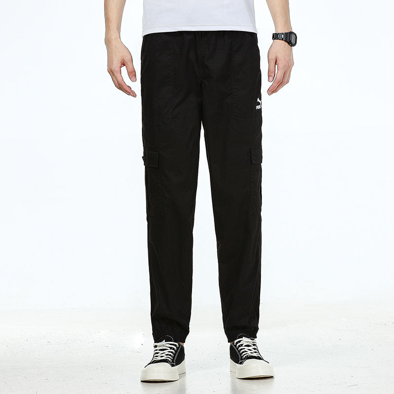 PUMA Woven Cargo Bundle Feet Casual Long Pants Black 533101-01